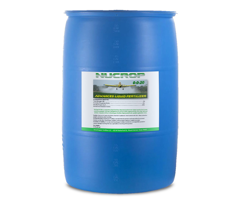 Nucrop 0-0-20 | Advanced Liquid Nutrition | Grasshopper Fertilizer