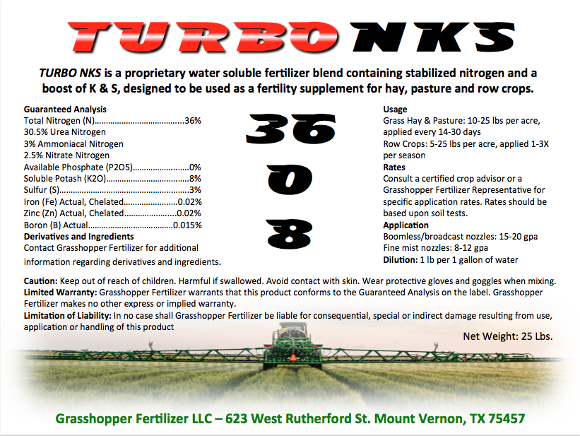 Turbo NKS 36-0-8-3, Advanced Liquid Nutrition